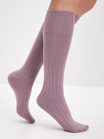 Гольфы трикотажные из шерсти мериноса Степ