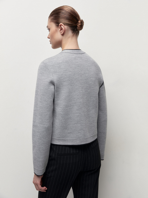 Сириус жакет трикотажный (светло-серый меланж, 46)