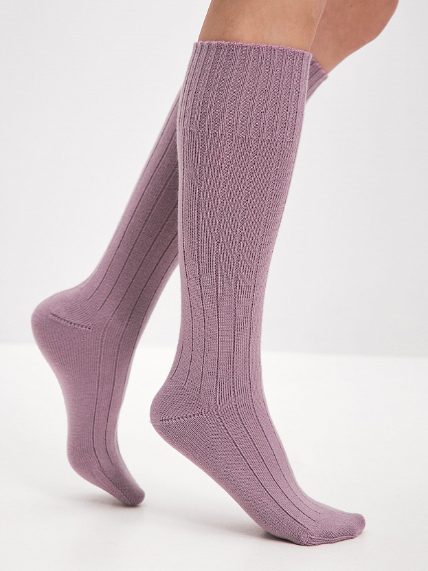 Гольфы трикотажные Степ (пыльная орхидея, 36-40)