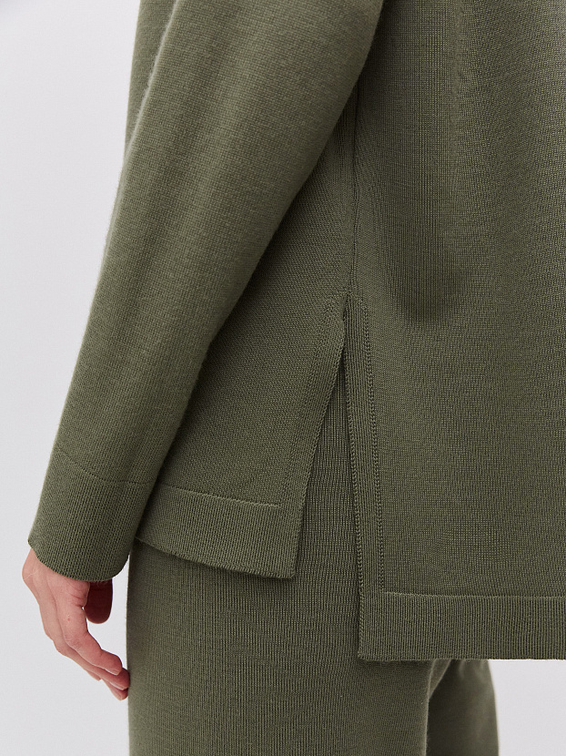 Джемми костюм ( рубашка+брюки ) трикотажный (хаки, 40-42/164-170)