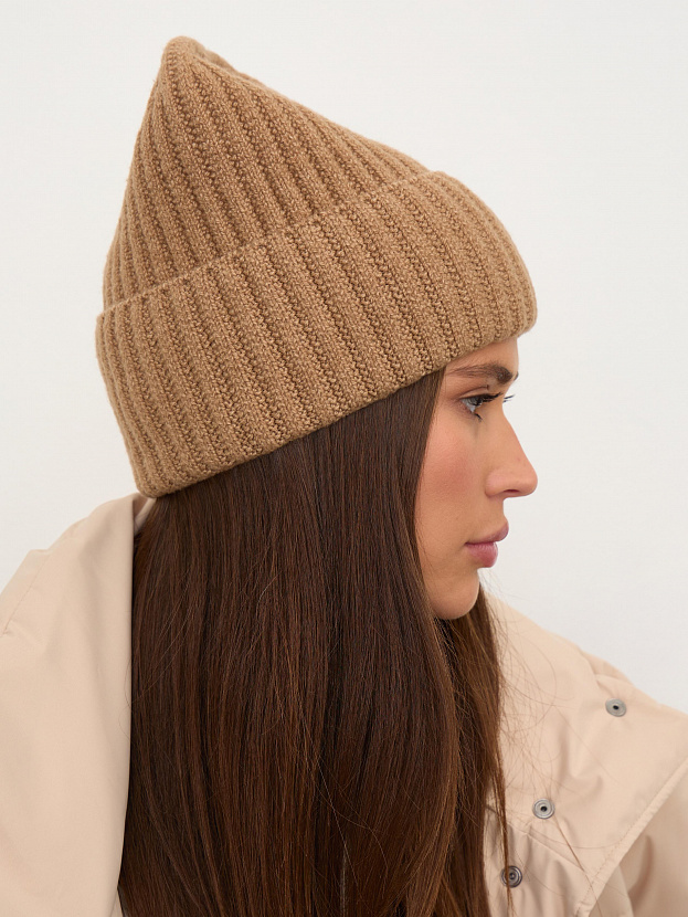 Лайт шапка трикотажная (бежевый меланж, 56-58)
