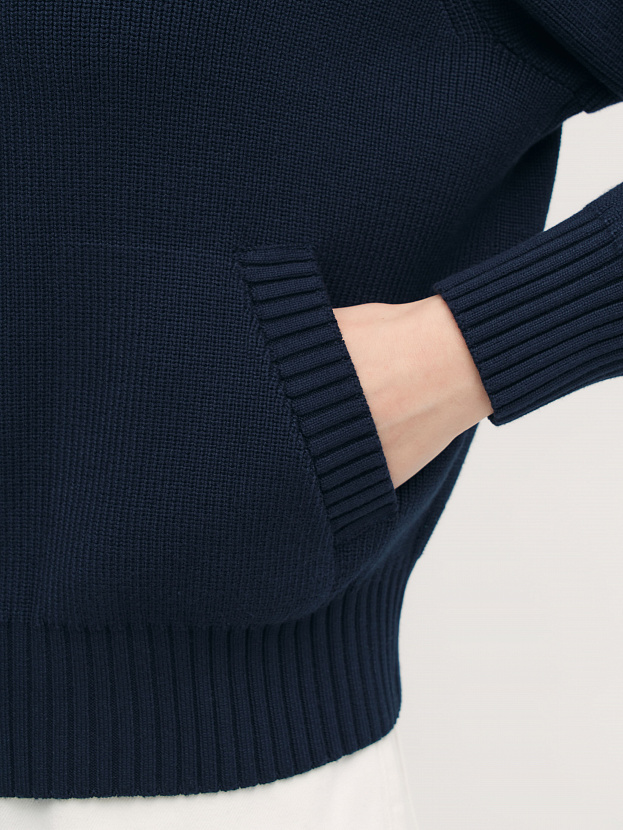 Честер джемпер (бомбер) трикотажный (т.синий, 44-46)