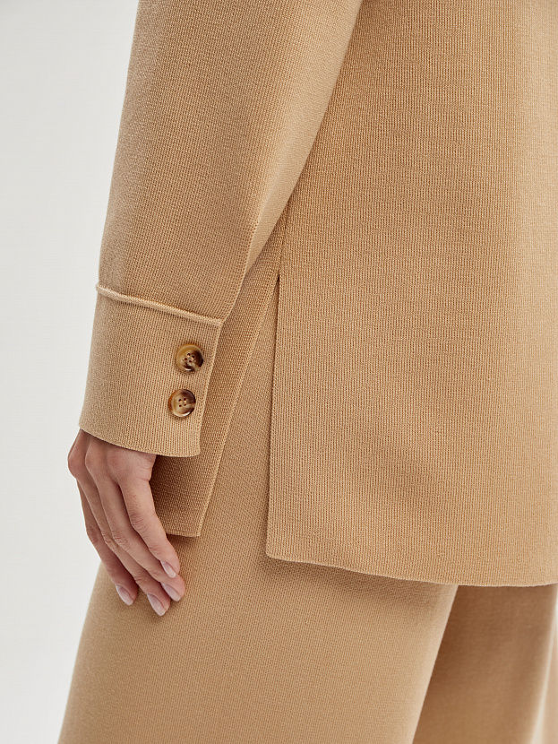 Портофино костюм (рубашка+брюки) трикотажный (светло-бежевый, 40-42/164-170)