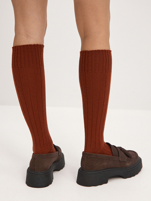 Гольфы трикотажные Степ (терракотовый, 36-40)