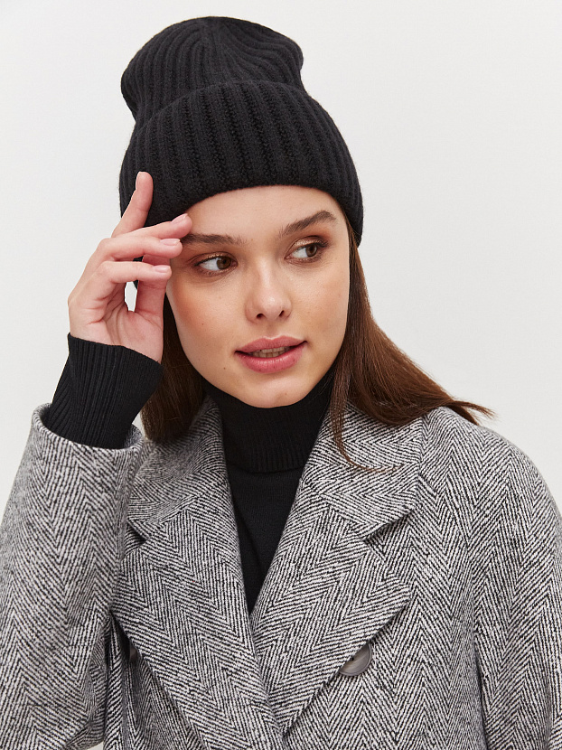 Лайт2 шапка трикотажная (черный, 56-58)