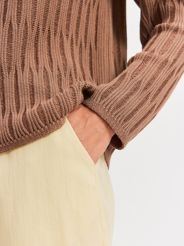 Альфа джемпер трикотажный (какао, 40-44)