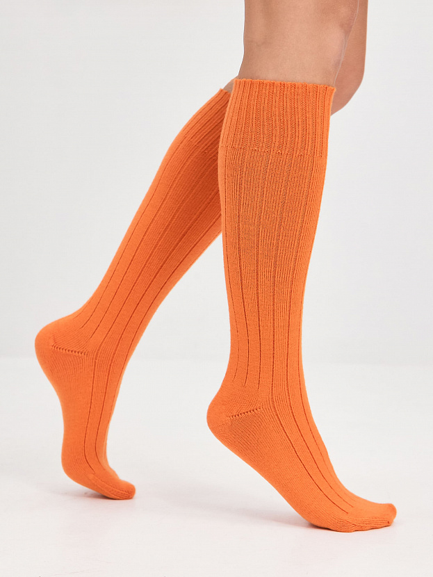 Гольфы трикотажные Степ (апельсин, 36-40)