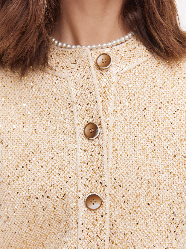 Антарес жакет трикотажный (ванильный, 44-46)