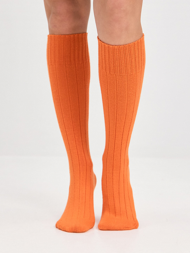 Гольфы трикотажные Степ (апельсин, 36-40)