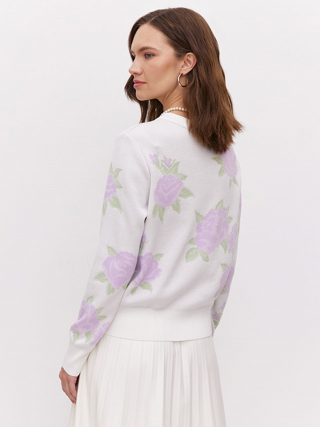 Рози джемпер трикотажный (белый, 44-46)