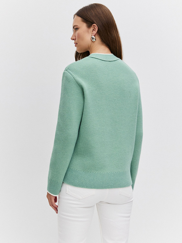 Амега кардиган трикотажный (мятный, 44-46)