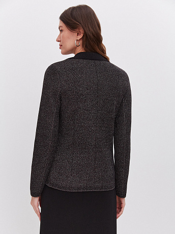 Жакет полуприталенный с люрексом Шайн