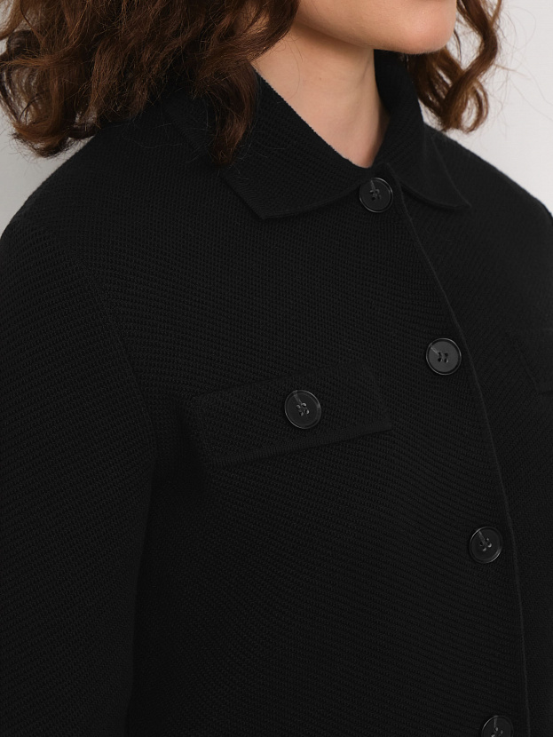 Марсо жакет трикотажный (черный, 46)