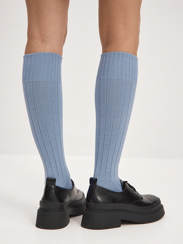 Гольфы трикотажные Степ (серо-голубой, 36-40)