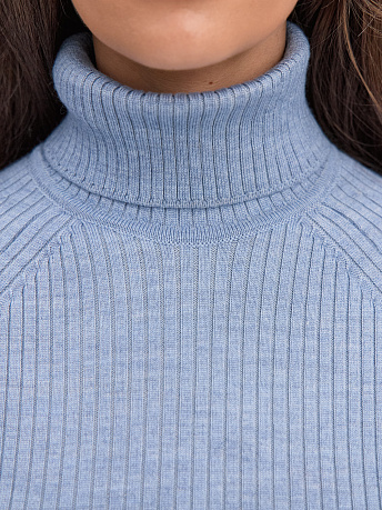 Водолазка из шерсти мериноса и вискозы Инди