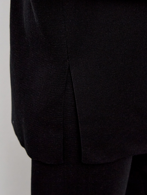 Тира кардиган трикотажный (черный, 44-46)