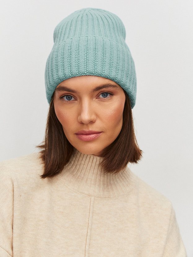 Лайт2 шапка трикотажная (бледно-бирюзовый, 56-58)