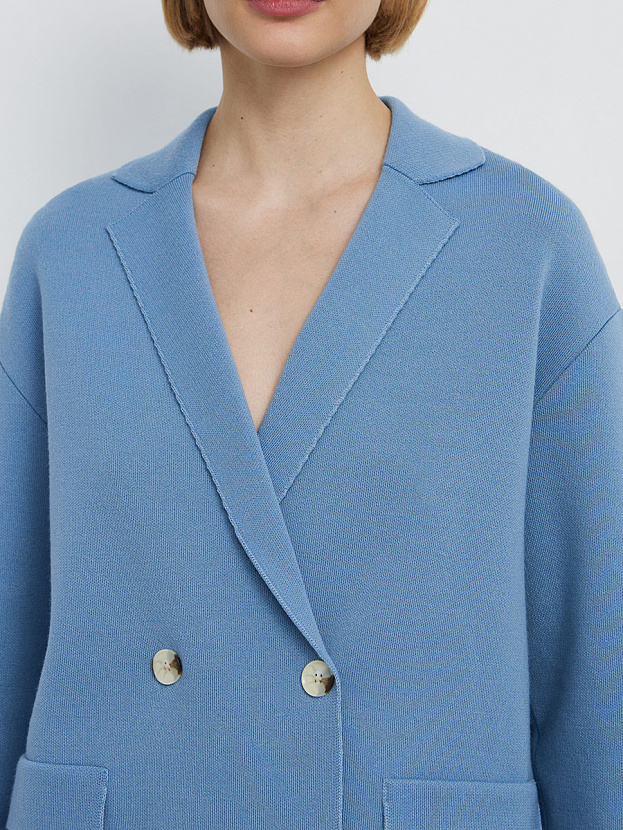 Фарго пиджак трикотажный (серо-голубой, 44-46)