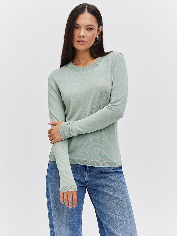 Петра джемпер (лонгслив) трикотажный (светло-зеленый, 44-46)