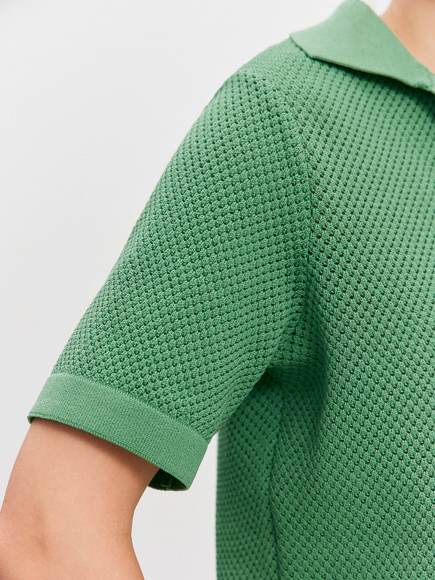 Нолан джемпер (поло) трикотажный (зеленый, 44-46)