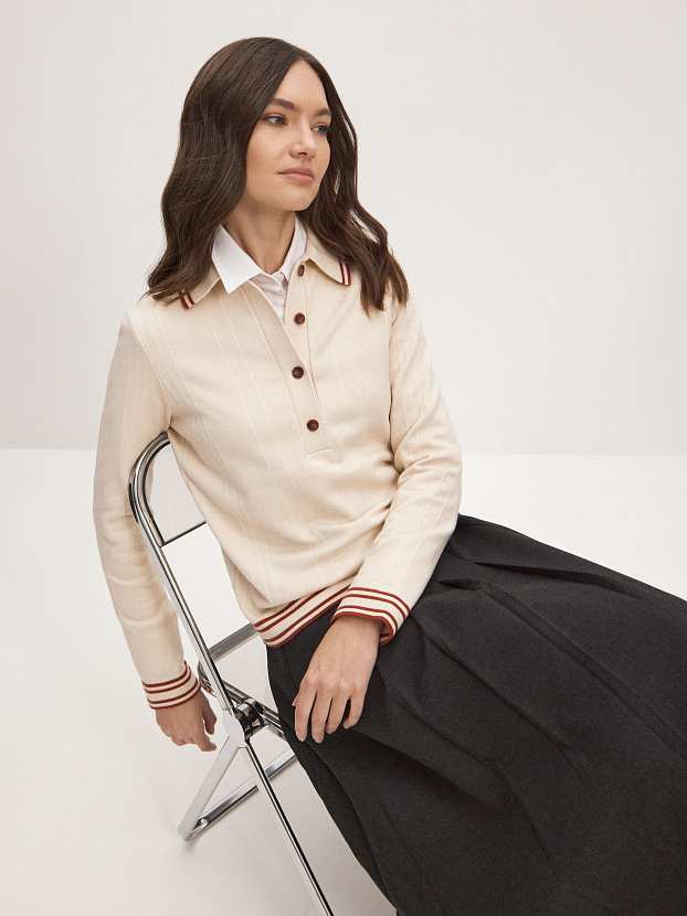 Кайли джемпер трикотажный (кремовый, 44-46)