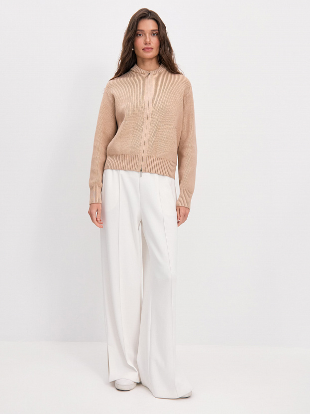 Честер джемпер (бомбер) трикотажный (т.бежевый, 44-46)