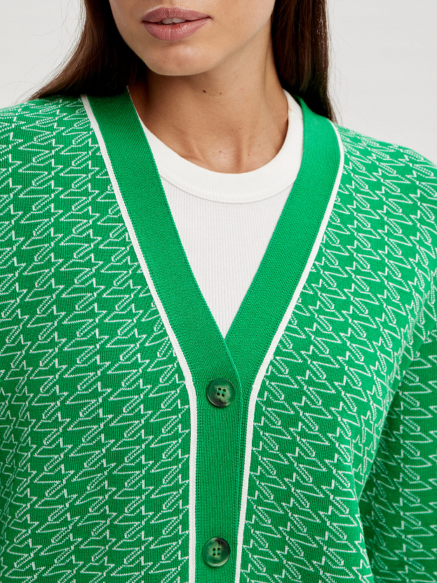 Сандро кардиган трикотажный (ярко-зеленый, 44-46)