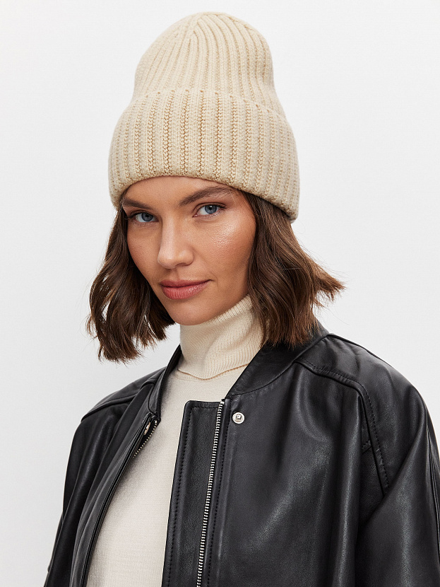 Лайт2 шапка трикотажная (кремовый, 56-58)