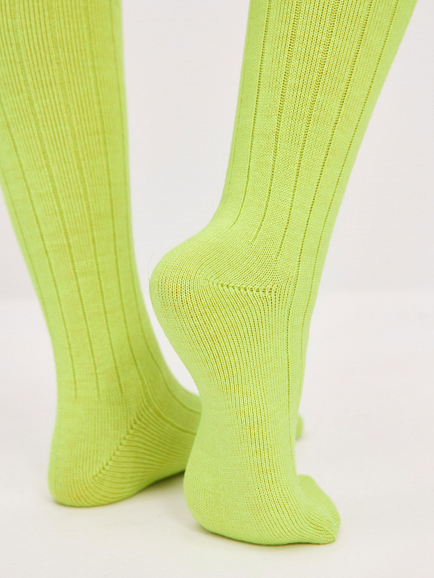 Гольфы трикотажные Степ (желтый неон, 36-40)