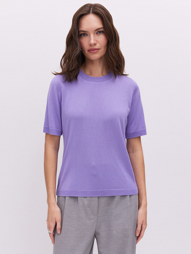 Адель джемпер (футболка) трикотажный (лаванда, 44-46)