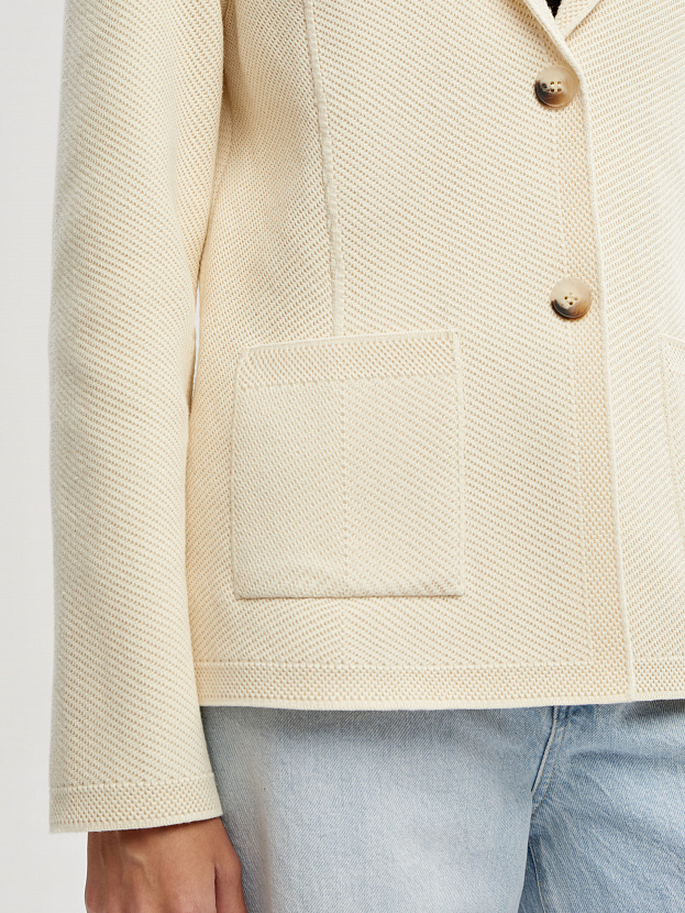 Рута жакет трикотажный (кремовый, 46)