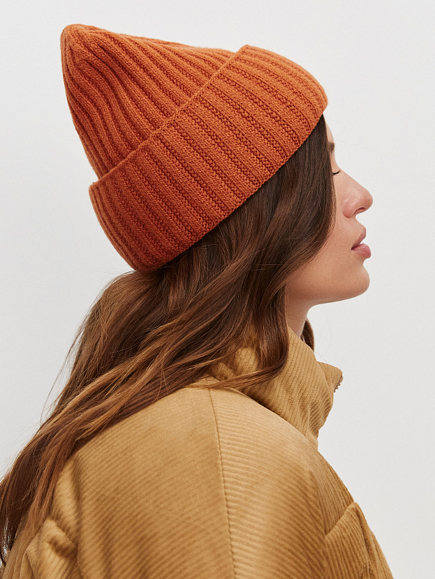 Лайт шапка трикотажная (терракотовый, 56-58)