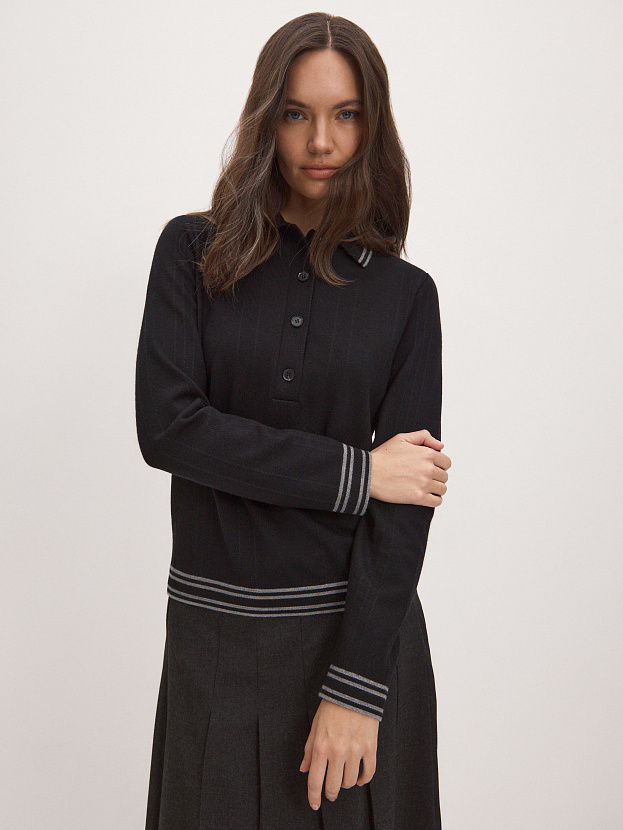 Кайли джемпер трикотажный (черный, 44-46)