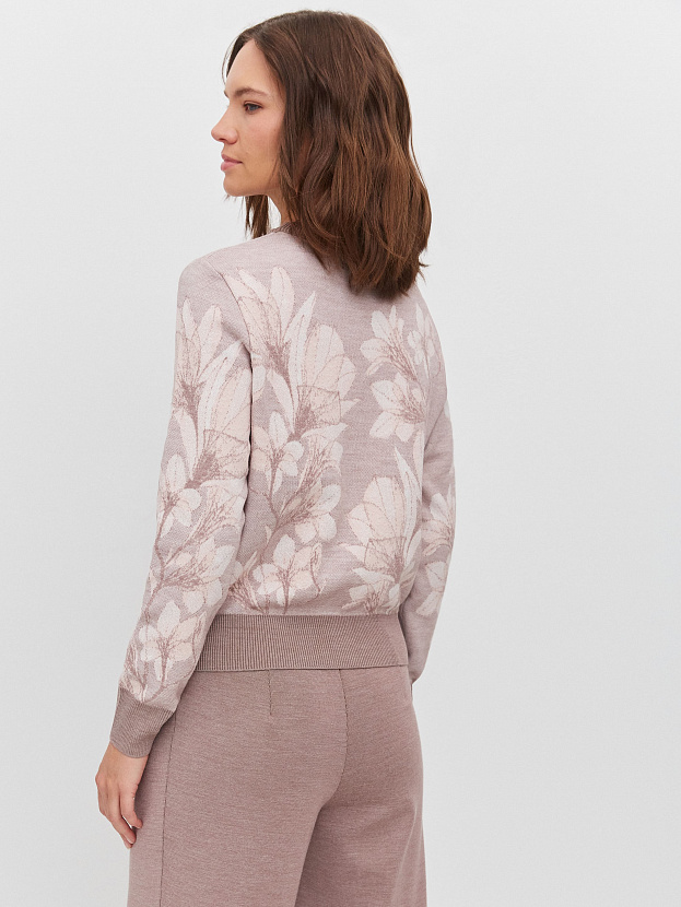 Лилу джемпер трикотажный (розовато-серый, 44-46)