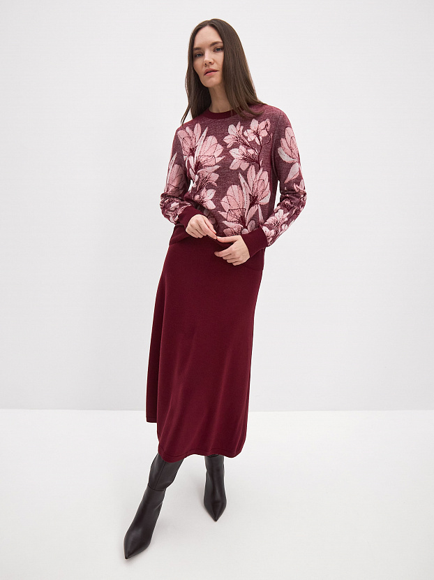 Лилу джемпер трикотажный (бордо, 44-46)