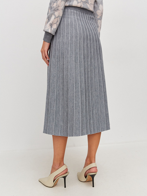 Тахо юбка трикотажная (серый меланж, 44-46)