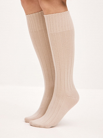 Гольфы трикотажные из шерсти мериноса Степ