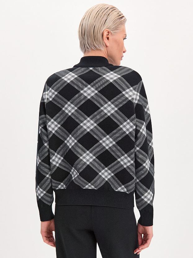 Пандора кардиган (бомбер) трикотажный (черный, 44-46)