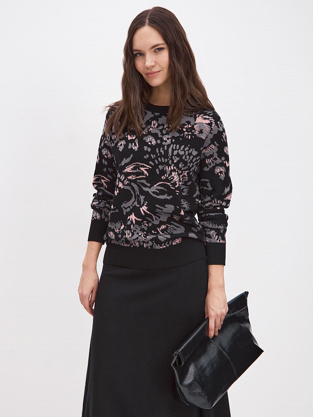 Мадлен джемпер трикотажный (черный, 44-46)