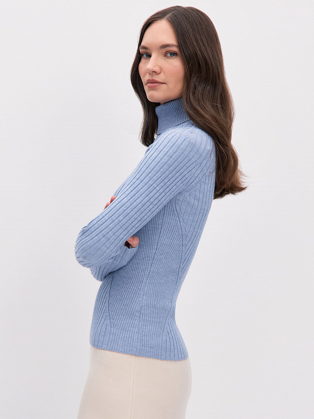 Люси водолазка трикотажная (серо-голубой, 44-46)