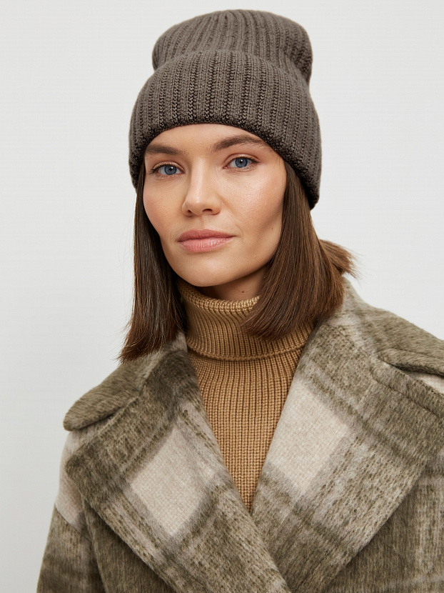 Лайт2 шапка трикотажная (коричневый, 56-58)