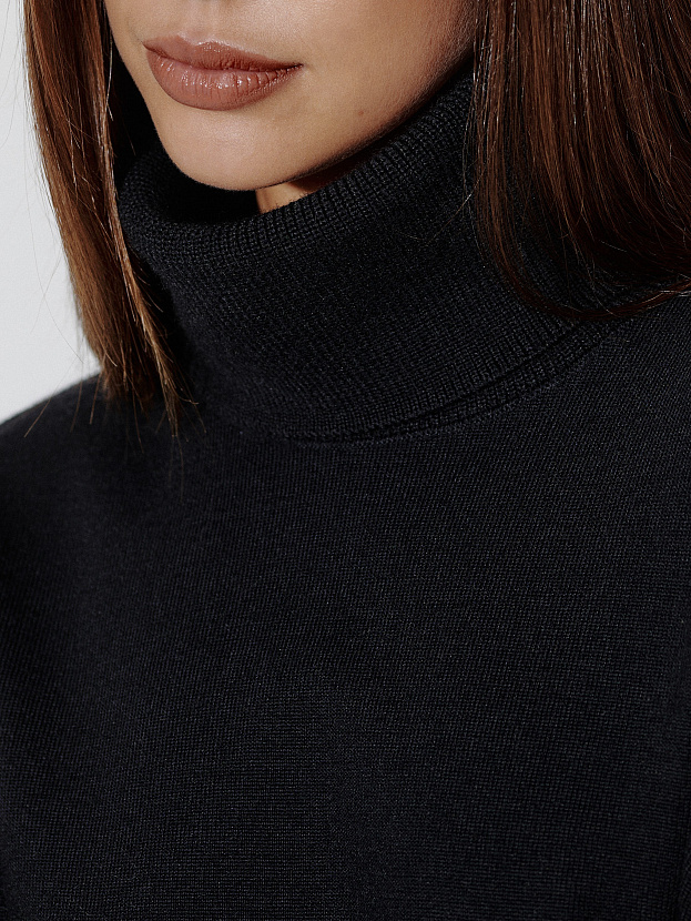 Вест костюм (джемпер + брюки) трикотажный (черный, 40-42/164-170)