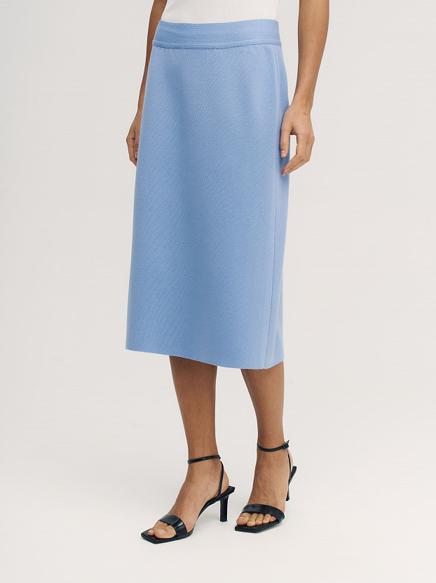 Моне юбка трикотажная (василек, 46)