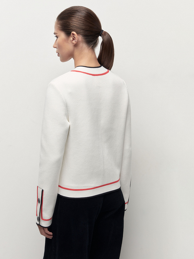 Майя жакет трикотажный (белый, 46-48)