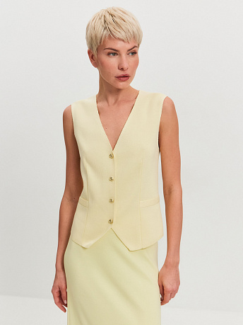 Жилет из хлопка с вискозой Тиффани