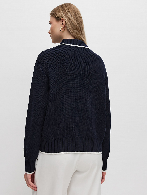 Гранд джемпер (бомбер) трикотажный (т.синий, 44-46)