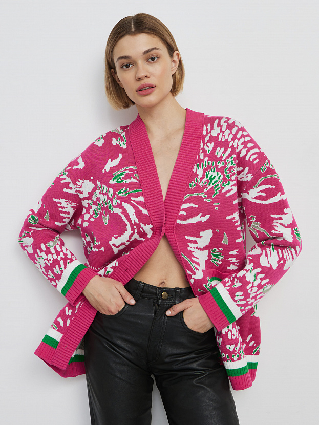 Гарда кардиган трикотажный (фуксия, 44-46)