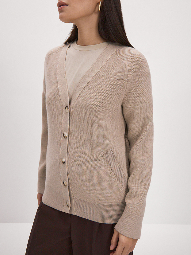 Рига кардиган трикотажный (капучино, 44-46)