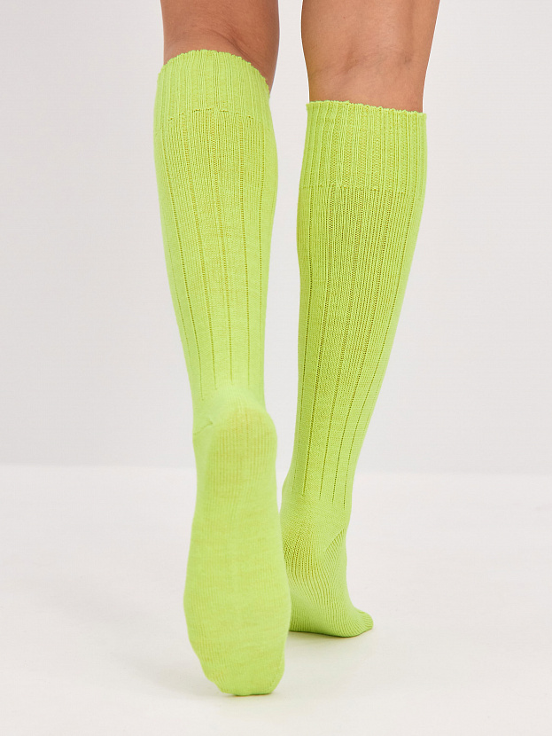 Гольфы трикотажные Степ (желтый неон, 36-40)