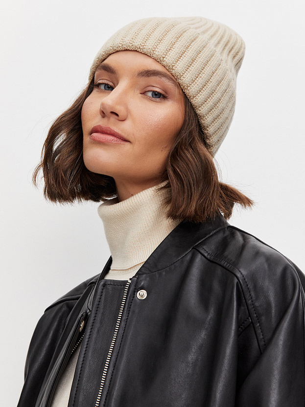 Лайт2 шапка трикотажная (кремовый, 56-58)